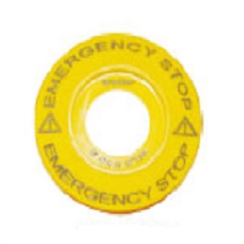 Emergency Stop Pls. Etiket Ø60mm